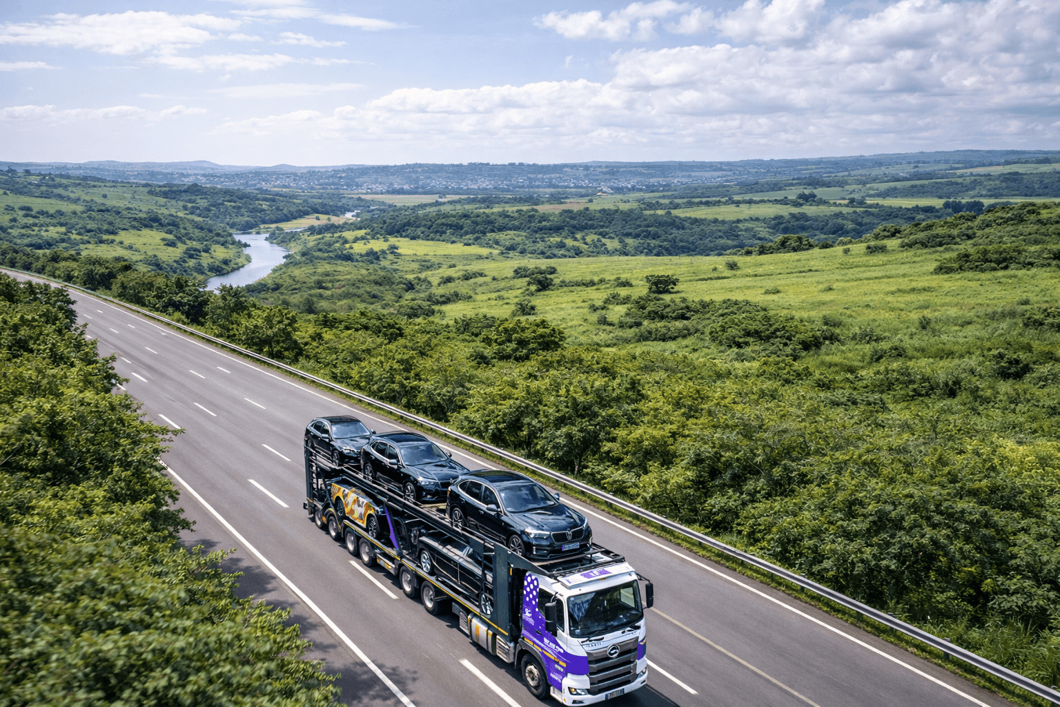 Cape Town to Johannesburg vehicle transport route